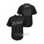 Camiseta Beisbol Hombre Detroit Tigers Jeimer Candelario 2019 Players Weekend Candy Replica Negro
