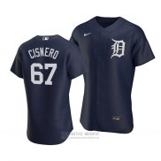 Camiseta Beisbol Hombre Detroit Tigers Jose Cisnero Alterno Autentico Azul