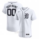 Camiseta Beisbol Hombre Detroit Tigers Primera Elite Personalizada Blanco