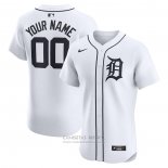 Camiseta Beisbol Hombre Detroit Tigers Primera Elite Personalizada Blanco