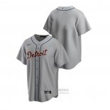 Camiseta Beisbol Hombre Detroit Tigers Replica Road Gris