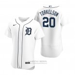 Camiseta Beisbol Hombre Detroit Tigers Spencer Torkelson Autentico Primera Blanco