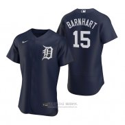 Camiseta Beisbol Hombre Detroit Tigers Tucker Barnhart Autentico Alterno Azul