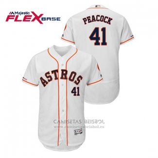 Camiseta Beisbol Hombre Houston Astros Brad Peacock Flex Base Blanco