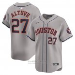 Camiseta Beisbol Hombre Houston Astros Jose Altuve Segunda Limited Gris