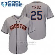 Camiseta Beisbol Hombre Houston Astros Jose Cruz Jr. 25 Blanco Primera Cool Base