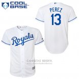 Camiseta Beisbol Hombre Kansas City Royals 13 Salvador Perez Autentico