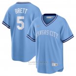 Camiseta Beisbol Hombre Kansas City Royals George Brett Road Cooperstown Collection Azul