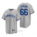Camiseta Beisbol Hombre Kansas City Royals Ryan O'hearn Replica Road Gris