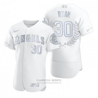 Camiseta Beisbol Hombre Los Angeles Angels Nolan Ryan Award Collection Retired Number Blanco