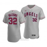 Camiseta Beisbol Hombre Los Angeles Angels Raisel Iglesias Autentico Road Gris