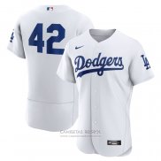 Camiseta Beisbol Hombre Los Angeles Dodgers 2023 Jackie Robinson Day Autentico Blanco