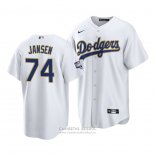 Camiseta Beisbol Hombre Los Angeles Dodgers Kenley Jansen 2021 Gold Program Replica Blanco