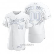 Camiseta Beisbol Hombre Los Angeles Dodgers Personalizada Awards Collection Blanco