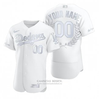 Camiseta Beisbol Hombre Los Angeles Dodgers Personalizada Awards Collection Blanco