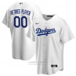 Camiseta Beisbol Hombre Los Angeles Dodgers Primera Pick-A-Player Retired Roster Replica Blanco