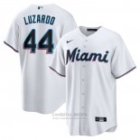 Camiseta Beisbol Hombre Miami Marlins Jesus Luzardo Primera Replica Blanco