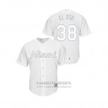 Camiseta Beisbol Hombre Miami Marlins Jorge Alfaro 2019 Players Weekend Replica Blanco