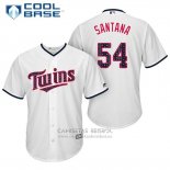 Camiseta Beisbol Hombre Minnesota Twins 2017 Estrellas y Rayas Ervin Santana Blanco Cool Base