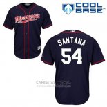 Camiseta Beisbol Hombre Minnesota Twins Ervin Santana 54 Azul Alterno Cool Base