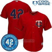 Camiseta Beisbol Hombre Minnesota Twins Jackie Robinson Cool Base Rojo