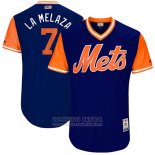 Camiseta Beisbol Hombre New York Mets 2017 Little League World Series Jose Reyes Azul
