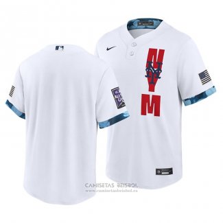 Camiseta Beisbol Hombre New York Mets 2021 All Star Replica Blanco
