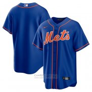 Camiseta Beisbol Hombre New York Mets Alterno Replica Azul