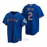 Camiseta Beisbol Hombre New York Mets Dominic Smith Replica Azul