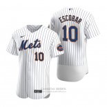 Camiseta Beisbol Hombre New York Mets Eduardo Escobar Autentico Primera Blanco