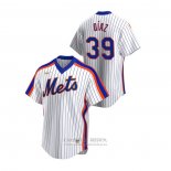 Camiseta Beisbol Hombre New York Mets Edwin Diaz Cooperstown Collection Primera Blanco