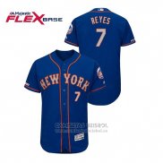 Camiseta Beisbol Hombre New York Mets Jose Reyes 150th Aniversario Patch Autentico Flex Base Azul