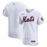Camiseta Beisbol Hombre New York Mets Primera Elite Blanco