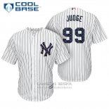 Camiseta Beisbol Hombre New York Yankees 2017 Estrellas y Rayas Aaron Judge Blanco Cool Base
