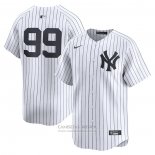 Camiseta Beisbol Hombre New York Yankees Aaron Judge Primera Limited Blanco