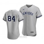 Camiseta Beisbol Hombre New York Yankees Albert Abreu Autentico Road 2020 Gris