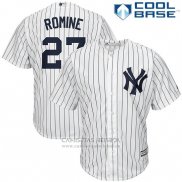 Camiseta Beisbol Hombre New York Yankees Austin Romine Blanco Cool Base
