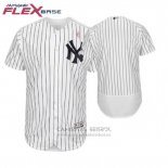 Camiseta Beisbol Hombre New York Yankees Blanco 2018 Dia de la Madre Flex Base