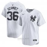 Camiseta Beisbol Hombre New York Yankees Clarke Schmidt Primera Limited Blanco