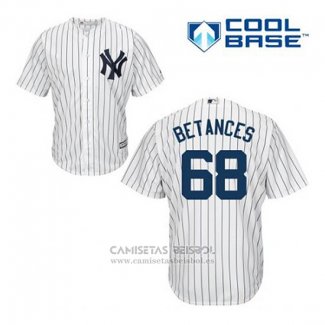 Camiseta Beisbol Hombre New York Yankees Dellin Betances 68 Blanco Primera Cool Base