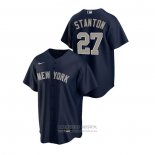 Camiseta Beisbol Hombre New York Yankees Giancarlo Stanton Replica Alterno Azul