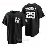 Camiseta Beisbol Hombre New York Yankees Gio Urshela Replica 2021 Negro