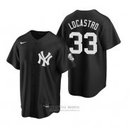 Camiseta Beisbol Hombre New York Yankees Tim Locastro Replica Negro