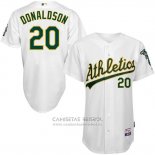 Camiseta Beisbol Hombre Oakland Athletics Josh Donaldson Blanco Jugador Autentico