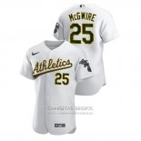 Camiseta Beisbol Hombre Oakland Athletics Mark Mcgwire Autentico Blanco
