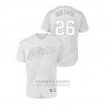 Camiseta Beisbol Hombre Oakland Athletics Matt Chapman 2019 Players Weekend Autentico Blanco