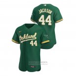 Camiseta Beisbol Hombre Oakland Athletics Reggie Jackson Autentico 2020 Alterno Verde