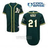 Camiseta Beisbol Hombre Oakland Athletics Stephen Vogt 21 Verde Alterno Cool Base