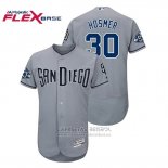 Camiseta Beisbol Hombre Padres Eric Hosmer 50th Aniversario Road Flex Base Gris