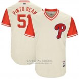 Camiseta Beisbol Hombre Philadelphia Phillies 2017 Little League World Series Ricardo Pinto Tan